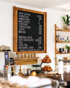 Benjamin Edward Birch Interior Photography Toronto Ontario Canada. Alice Marie Bakery and Coffee Shop. Leslieville Toronto. Rachelle Cornish Aaron Hubley. Commercial Photography. East End Toronto. Hospitality Photographer.